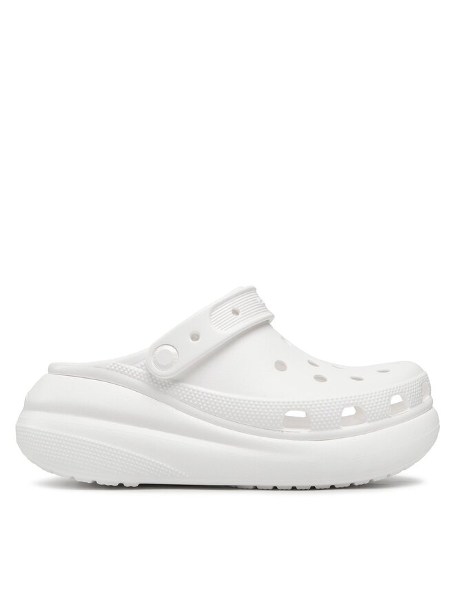 Crocs Pantoletten Crocs Classic Crush Clog 207521 Weiß
