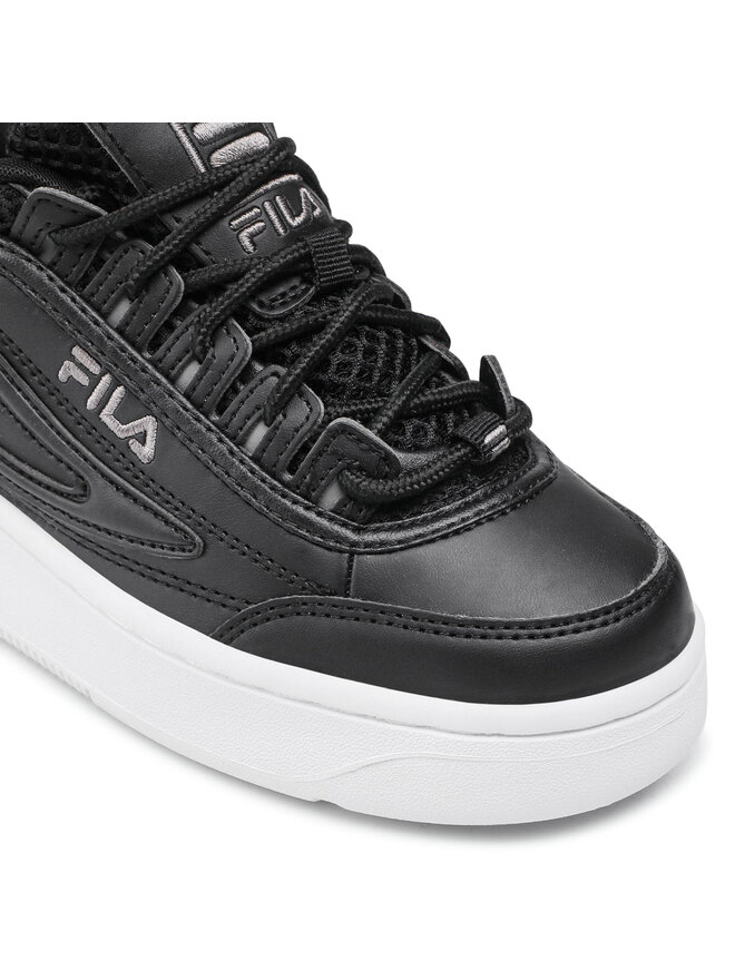 Black and white fila disruptor 2 best sale