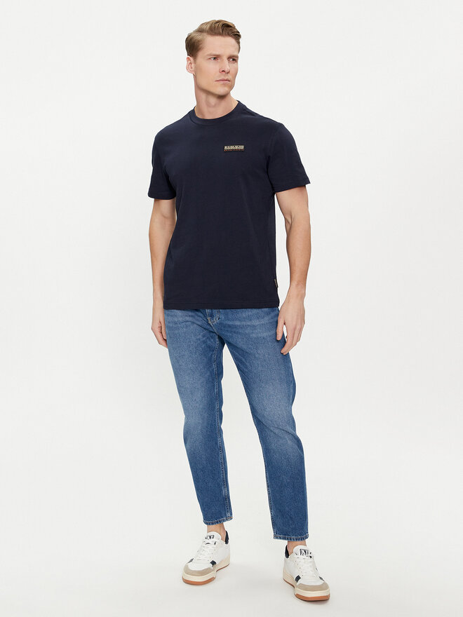 Napapijri Napapijri T-Shirt Iaato NP0A4HFZ Dunkelblau Regular Fit