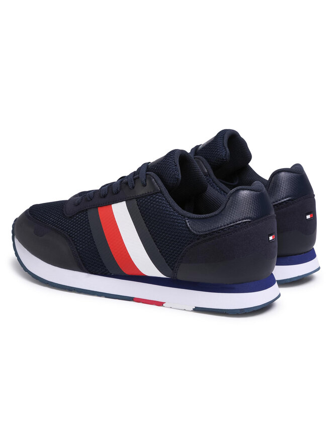 Tommy Hilfiger Sneakers Tommy Hilfiger Corporate Material Mix Runner FM0FM02688 Dunkelblau