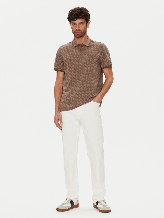 Michael Kors Michael Kors Poloshirt CS550V85KS Braun Regular Fit