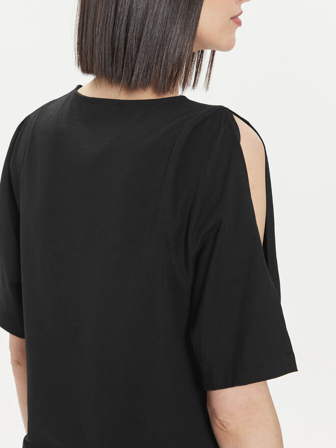 United Colors Of Benetton United Colors Of Benetton Marškinėliai 3BL0D1078 Juoda Regular Fit