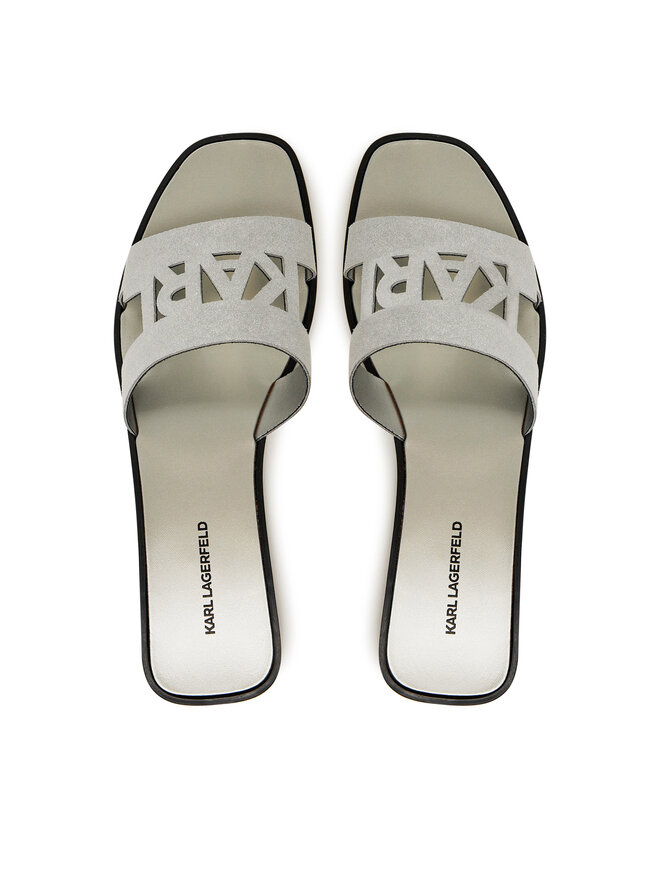 KARL LAGERFELD Şlapi KARL LAGERFELD Skoot II KL80402 Argintiu