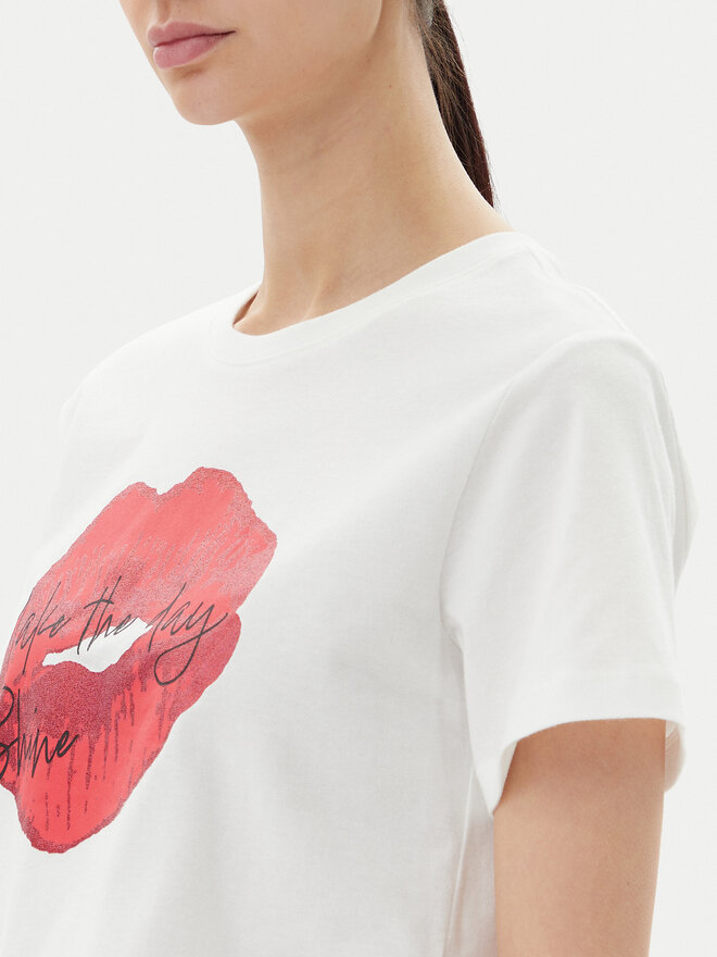 JDY JDY Camiseta Daisy 15348400 Blanco Regular Fit