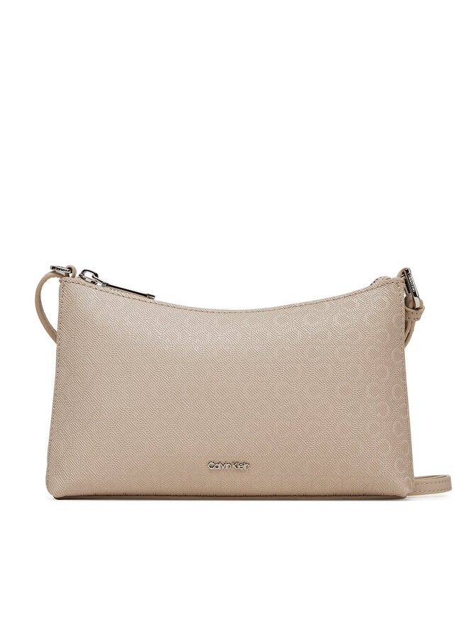 Calvin Klein Borsetta Calvin Klein Ck Must Aop Conv Logo Jqd Strap LV04F3099G Beige