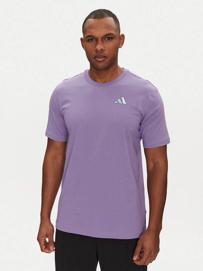 adidas adidas Camiseta Earth Day Graphic JI6757 Violeta Regular Fit
