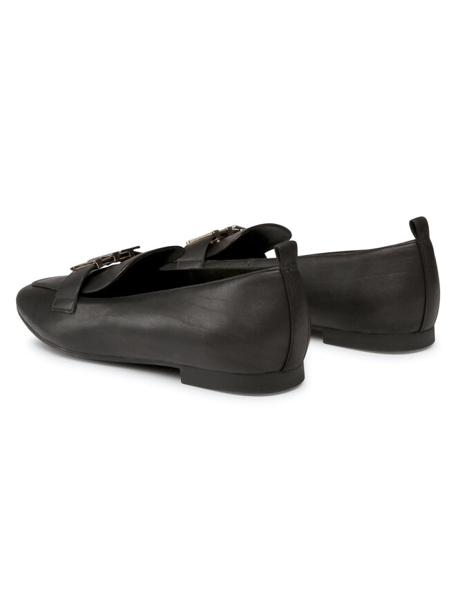 Tommy Hilfiger Slipper Tommy Hilfiger Polished Tommy Loafer FW0FW05139 Schwarz