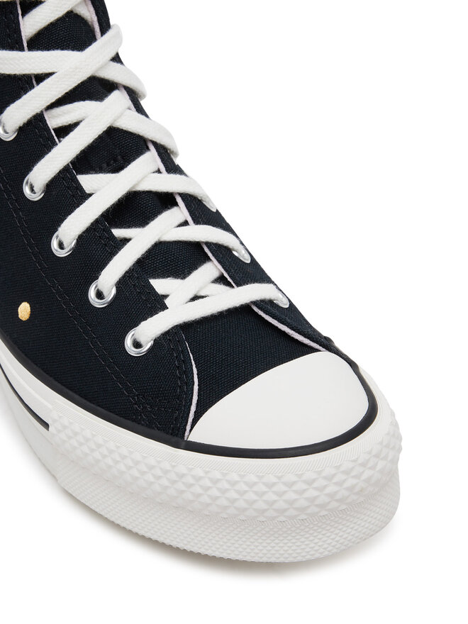 Converse Kedas Converse Chuck Taylor All Star Lift Polka Dots Platform A12608C Melns