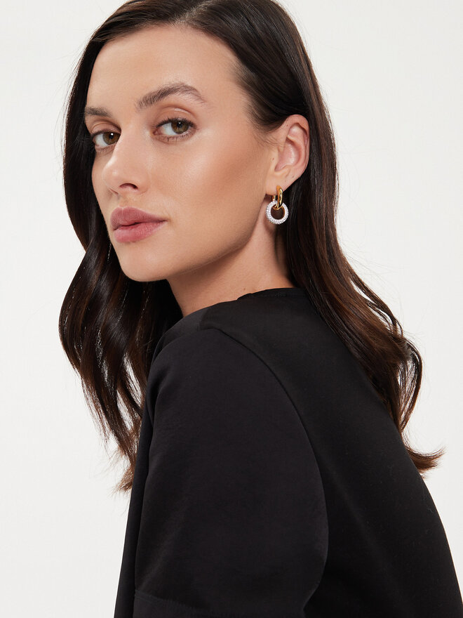 Сережки Swarovski Dextera 5668818 Золотий | evzuttya.com.ua