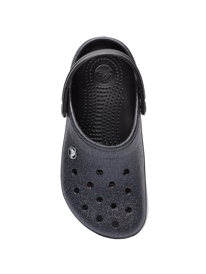 Pantoletten Crocs Crocband Glitter Clog 205419 Schwarz eschuhe
