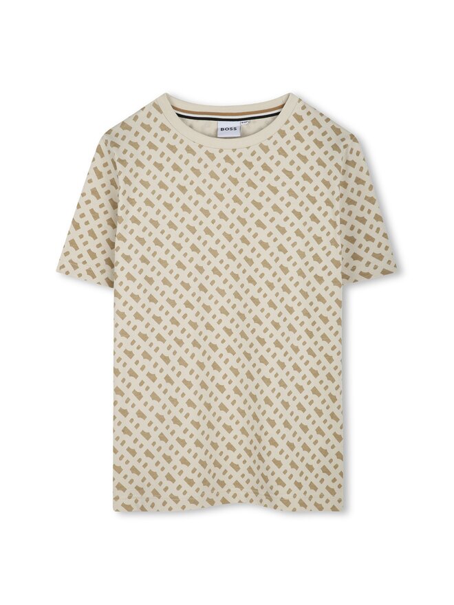 BOSS BOSS T-Shirt J52047 D Beige Slim Fit