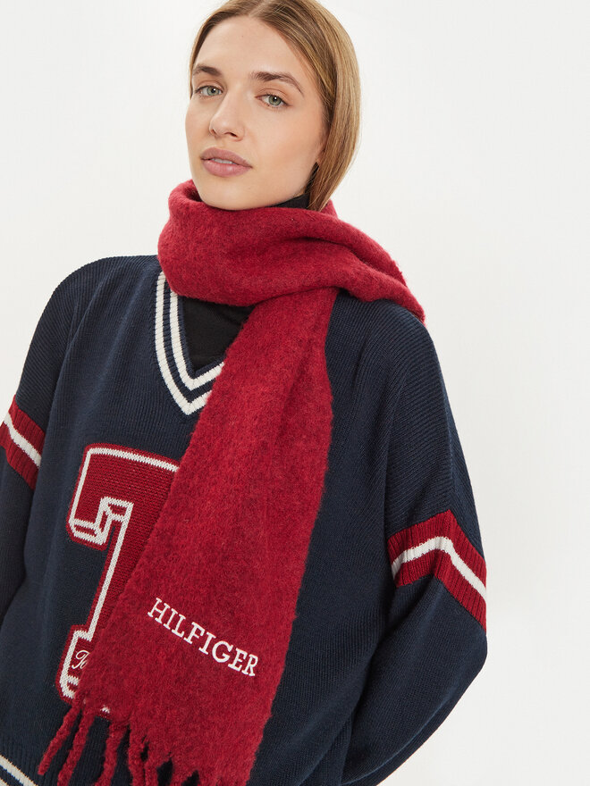 Tommy Hilfiger Šál Tommy Hilfiger Monotype AU0AU01935 Bordó