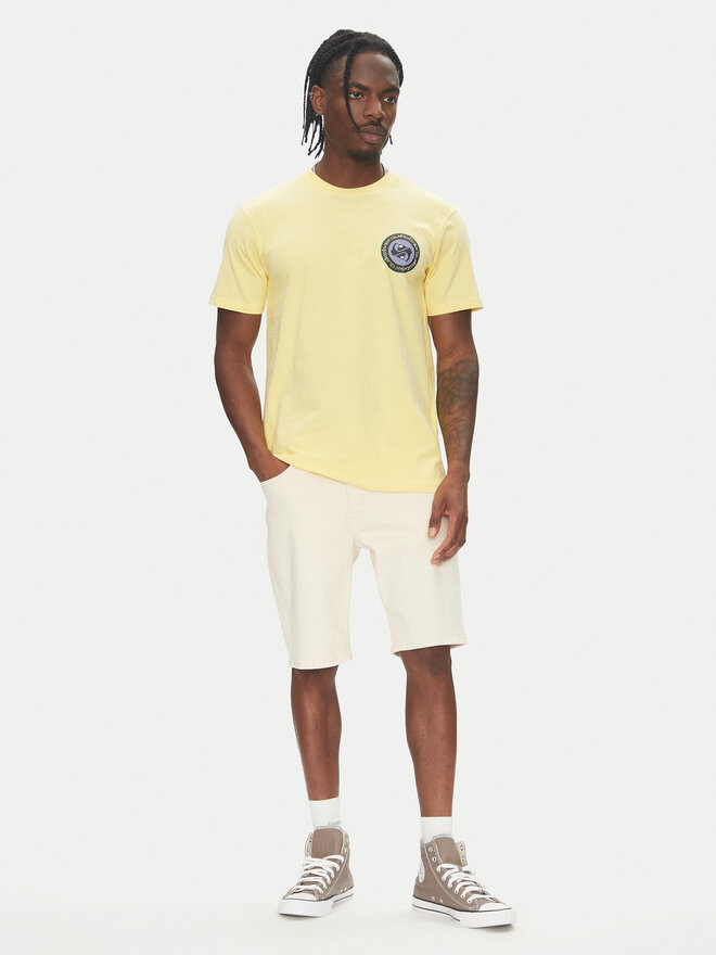 Quiksilver Quiksilver Marškinėliai Circle Back Ss EQYZT08054 Geltona Regular Fit