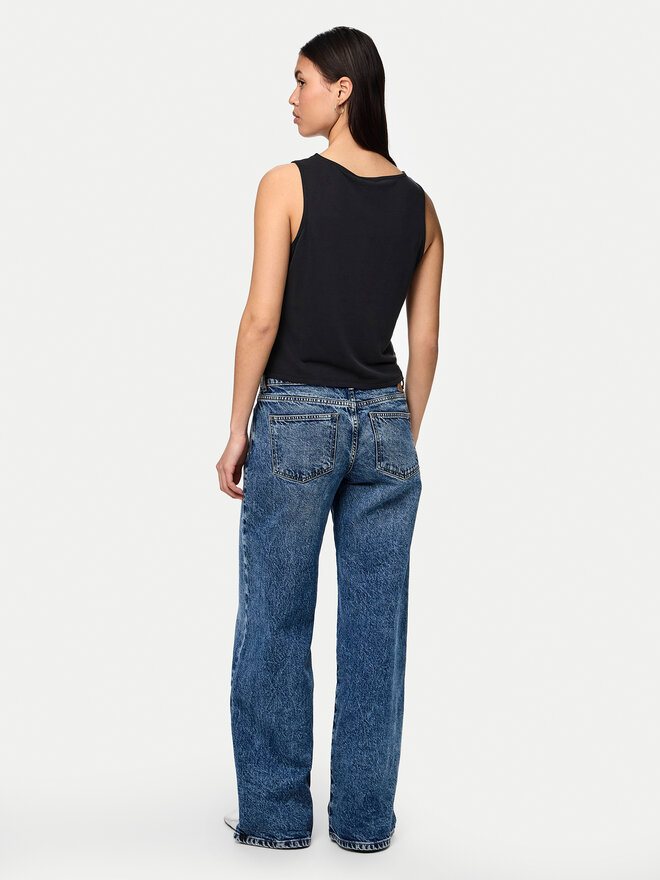 Pieces Pieces Marškinėliai Anora 17149200 Juoda Regular Fit
