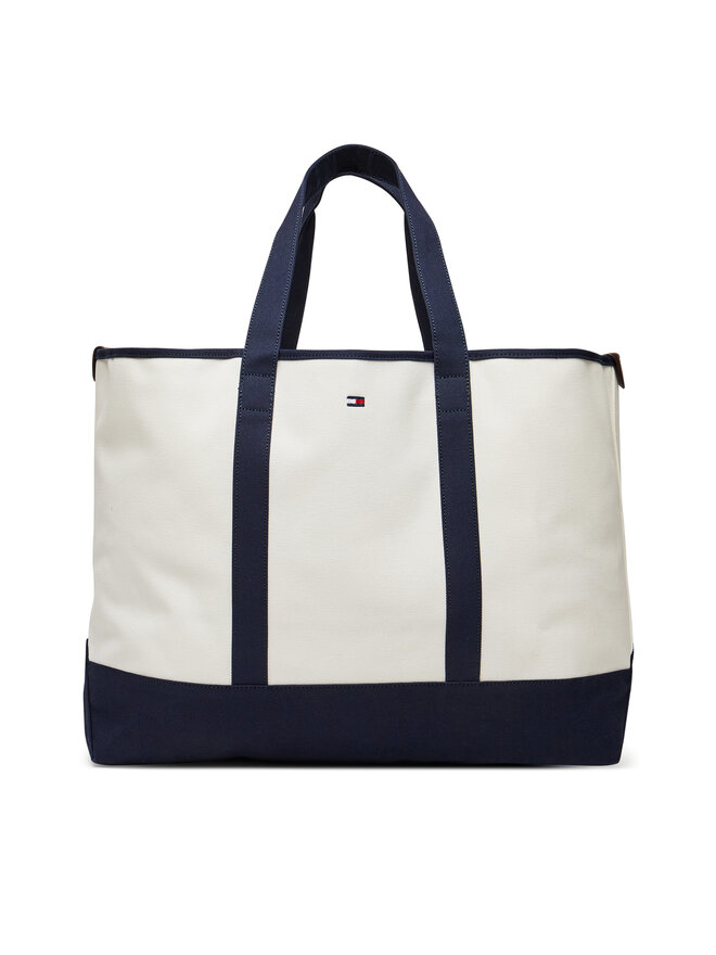 Tommy Hilfiger Kabelka Tommy Hilfiger Th Summer Tote AM0AM13557 Bílá