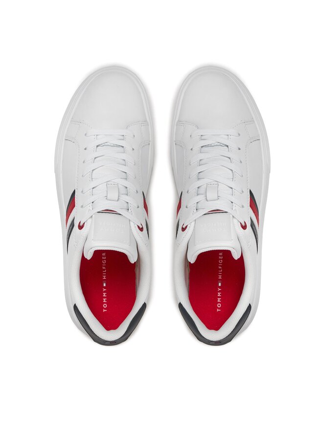 Tommy Hilfiger Sportcipők Tommy Hilfiger Essential Leather Cupsole FM0FM04921 Fehér