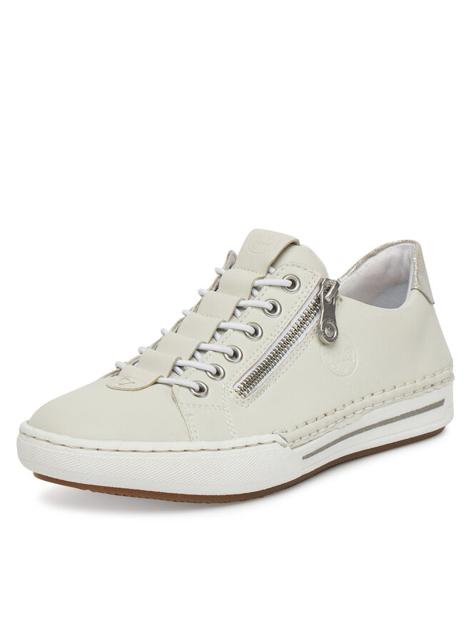 Rieker Sneakersy Rieker L7250-80 Écru