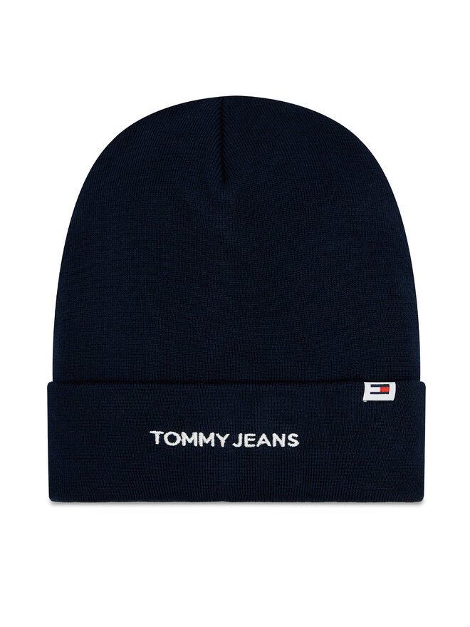 Tommy Jeans Czapka Tommy Jeans Linear Logo AW0AW15843 Granatowy