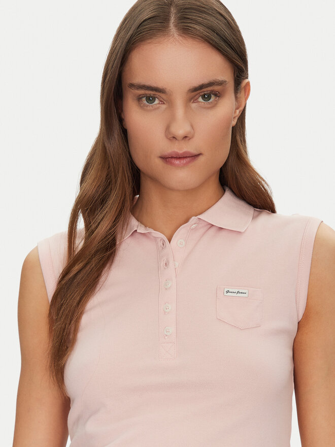 Guess Jeans Guess Jeans Poloshirt W5GP24 KCYR1 Beige Regular Fit