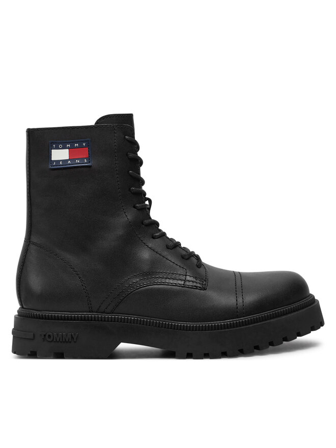 Tommy Jeans Schnürstiefeletten Tommy Jeans EM0EM01471 Schwarz