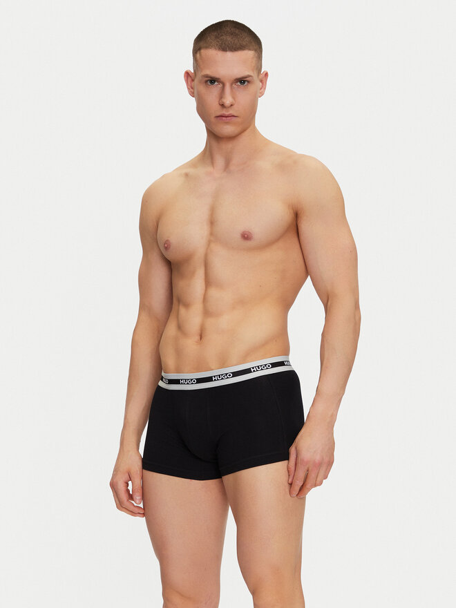 HUGO HUGO Σετ μποξεράκια 3 τμχ 50492375 Μαύρο Regular Fit