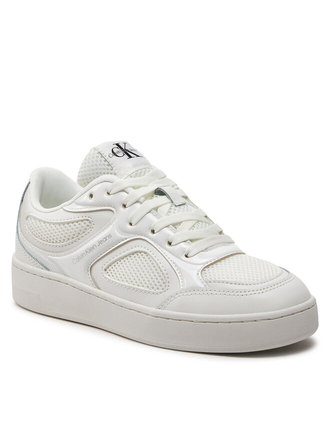 Calvin Klein Jeans Tenisice Calvin Klein Jeans Basket Cupsole Low Mix In Met YW0YW01387 Bijela