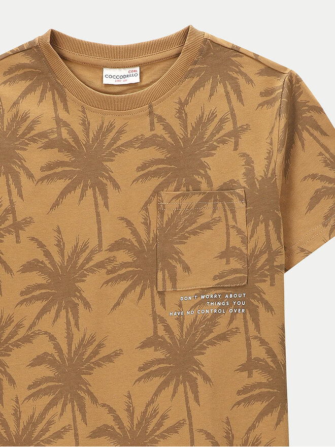 Coccodrillo Coccodrillo Camiseta WC4143203NWJ Beis Regular Fit