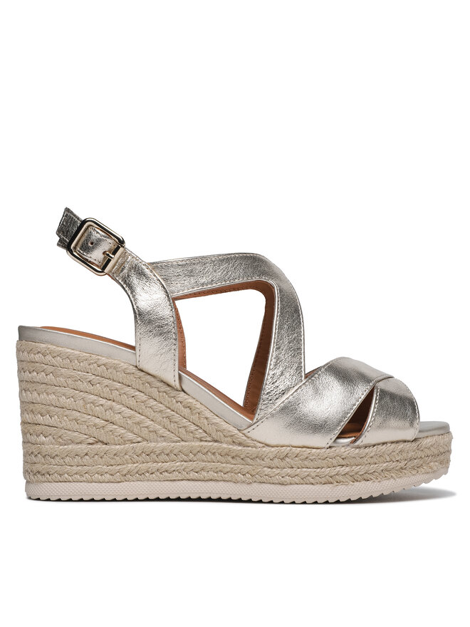 Geox Espadryle Geox D Ponza D35GVC000CFC2012 Złoty