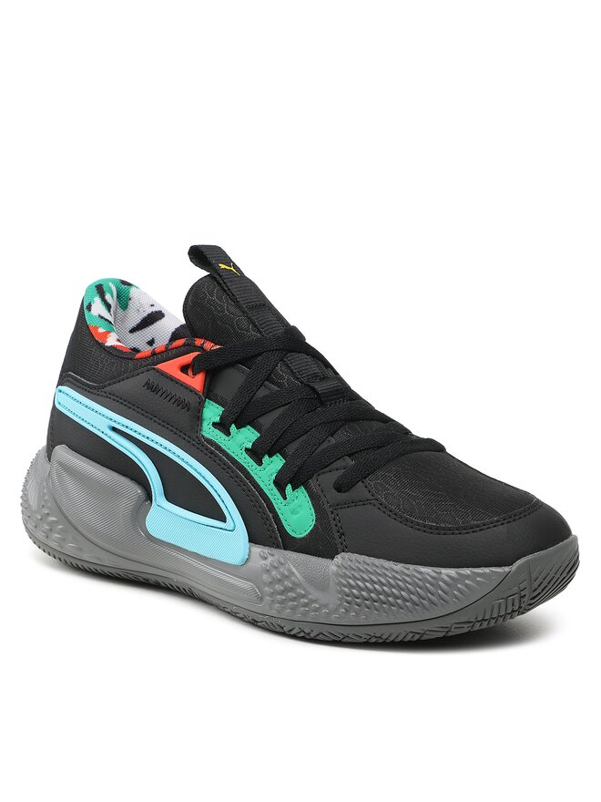 Puma Μπασκετικά Παπούτσια Puma Court Rider Chaos Block 378265 01 Μαύρο