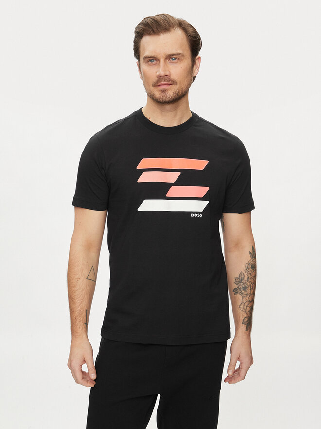 BOSS BOSS Camiseta 50513005 Negro Regular Fit