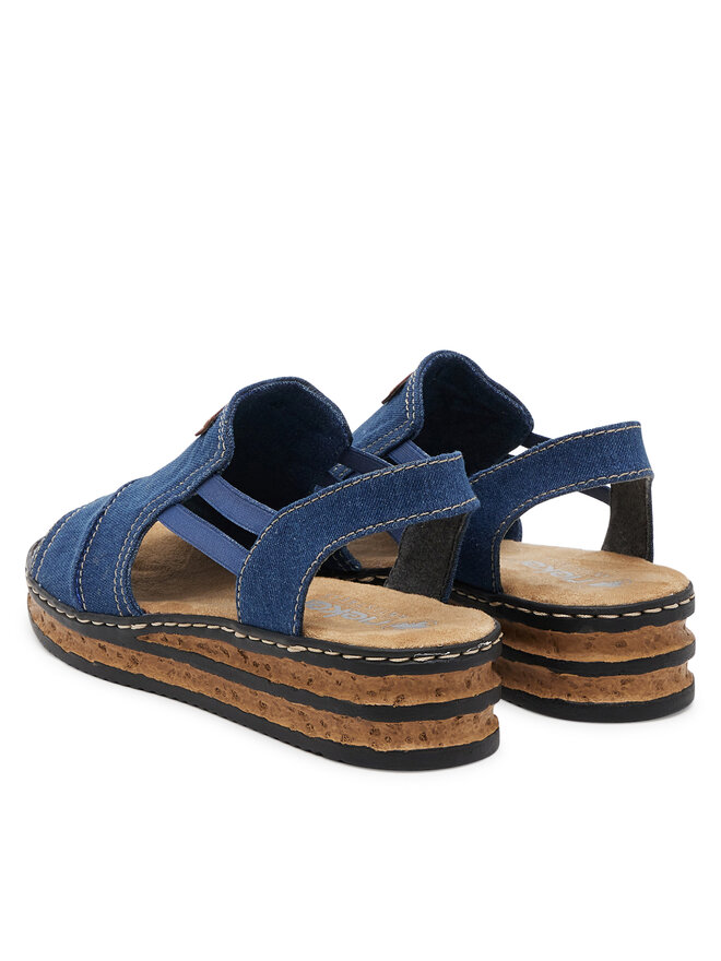 Rieker Sandales Rieker 62982-12 Tumši zils