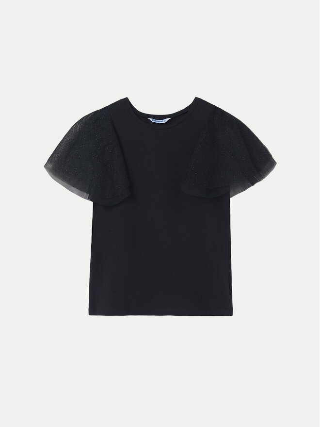 Mayoral Mayoral Футболка 6022 Чорний Regular Fit