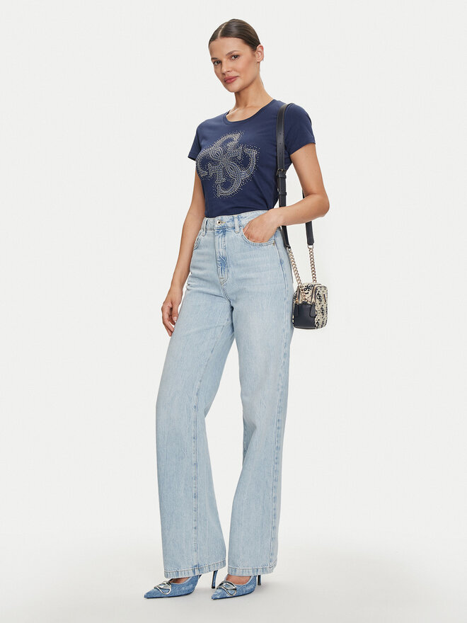 Guess Guess Футболка W4YI37 J1314 Голубий Regular Fit