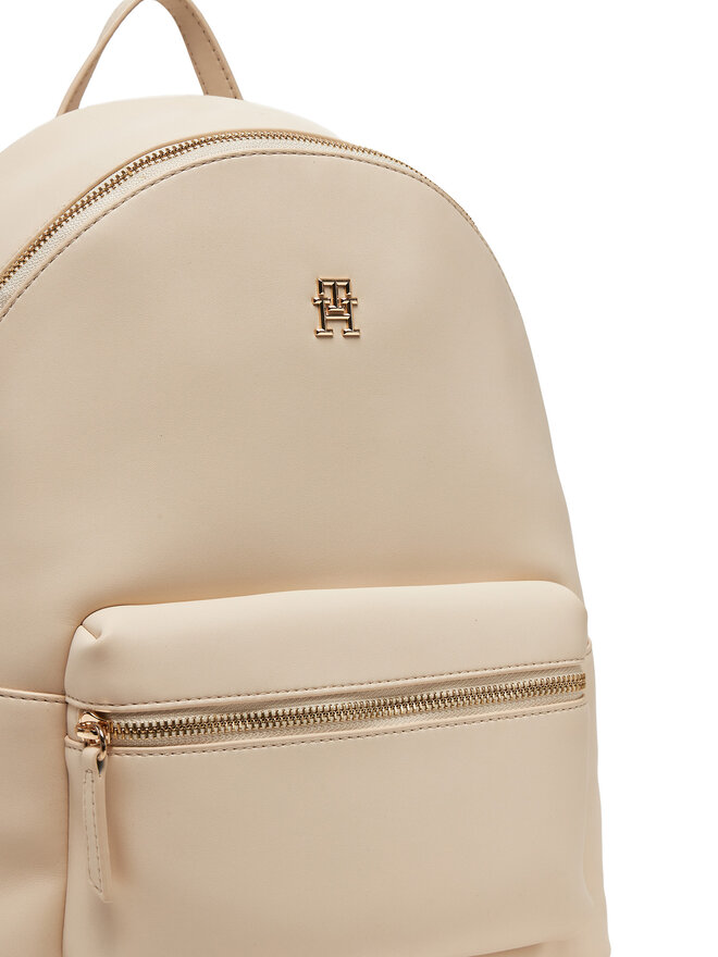 Tommy Hilfiger Rucsac Tommy Hilfiger Th Logotape Backpack AW0AW17163 Écru