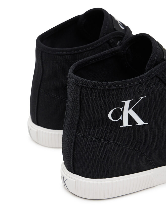 Calvin Klein Jeans Snīkeri Calvin Klein Jeans Ess Vulc Mid Cv Mg Wn YW0YW01761 Melns