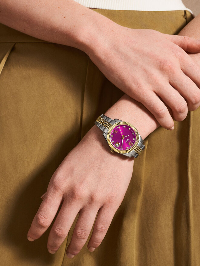 Fossil Uhr Fossil Scarlette Mini ES5337 Goldfarben