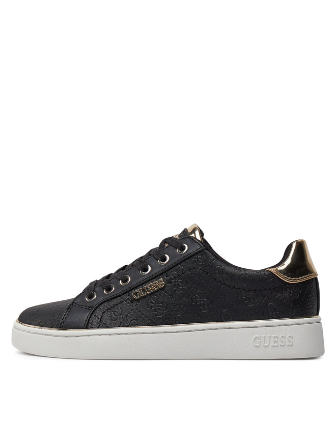 Guess Sneakersy Guess Beckie/Active Lady/Leather Lik FL5BEK FAL12 Černá