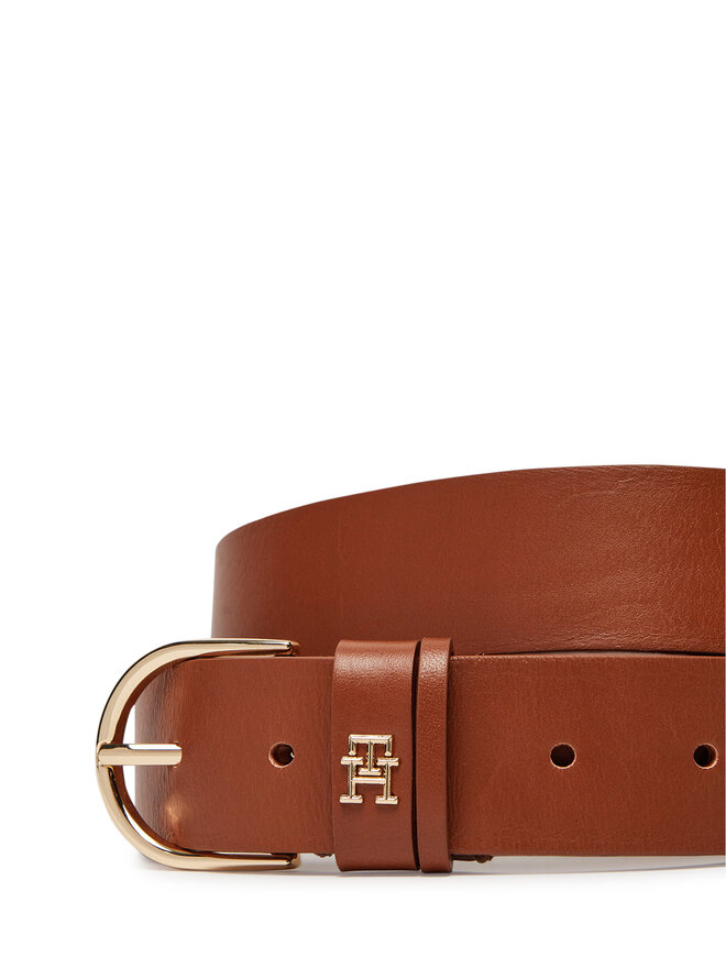 Tommy Hilfiger Pasek Damski Tommy Hilfiger Essential Effortless 3.5 AW0AW16837 Brązowy