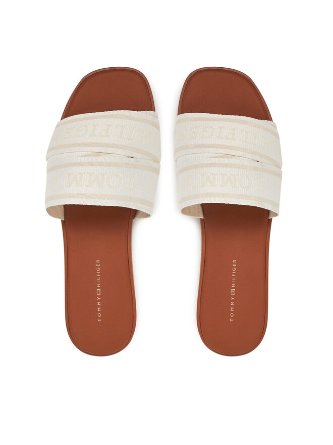 Tommy Hilfiger Šľapky Tommy Hilfiger Webbing Mule FW0FW08421 Biela