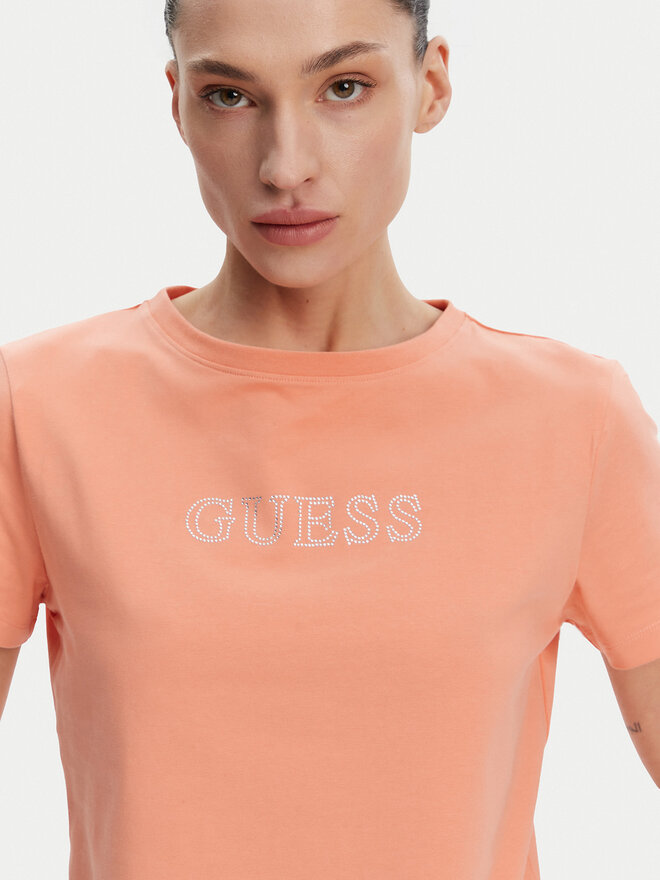 Guess Guess Póló V3BI11 J1314 Narancssárga Regular Fit