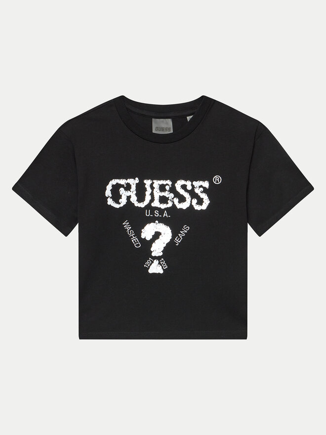 Guess Guess Marškinėliai J4YI46 K8FQ4 Juoda Regular Fit