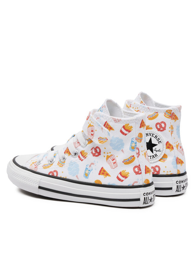 Converse Plátěnky Converse Chuck Taylor All Star Easy On Snacks A07377C Bílá