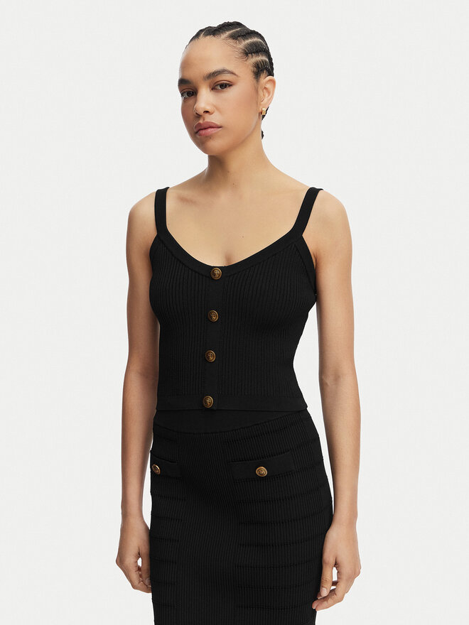 Guess Guess Топ W5YR10 Z0130 Чорний Regular Fit