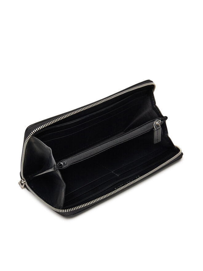 Calvin Klein Jeans Nagy női pénztárca Calvin Klein Jeans Sculpted Zip Around LV04K1005G Fekete