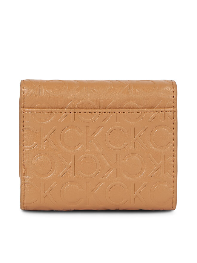 Calvin Klein Cartera de mujer Calvin Klein Re-Lock Trifold Xs Emb K60K611321 Marrón