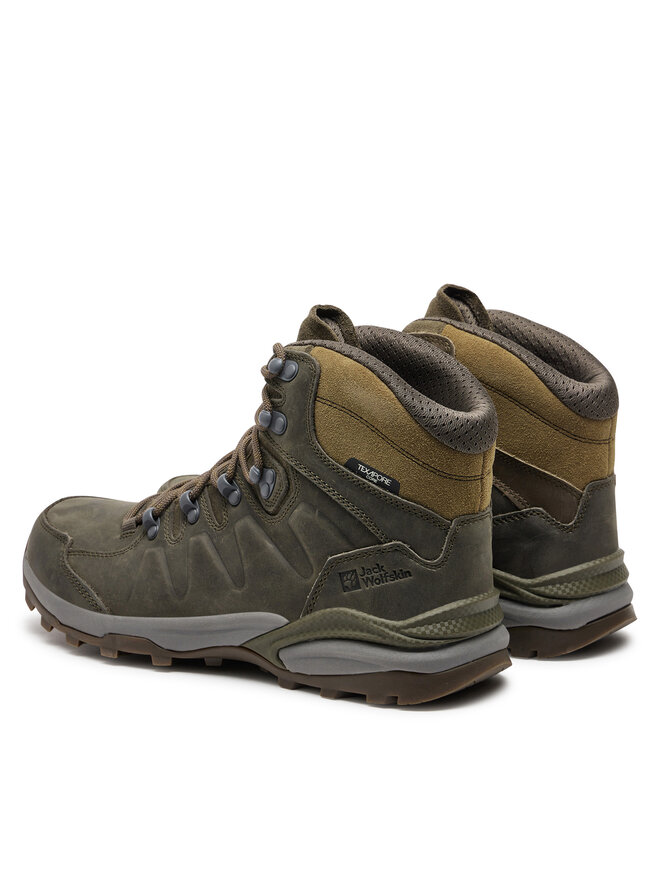 Jack Wolfskin Trekkingschuhe Jack Wolfskin Refugio Prime Texapore Mid M 4059691 Braun