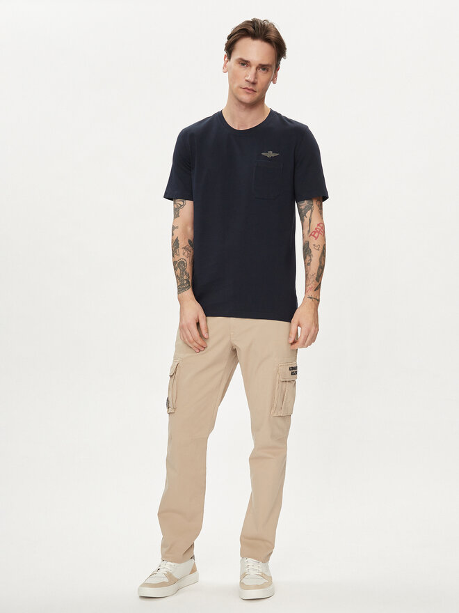Aeronautica Militare Aeronautica Militare T-Shirt 241TS2229J593 Dunkelblau Regular Fit