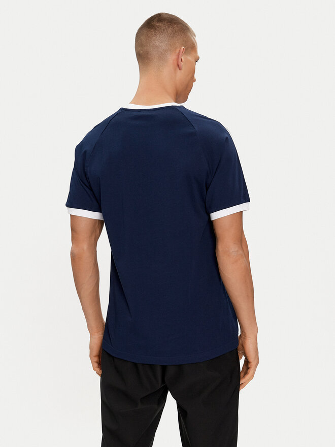 adidas adidas Marškinėliai Adicolor Classics 3-Stripes T-Shirt IA4850 Mėlyna Slim Fit