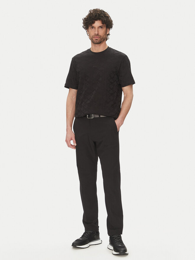 BOSS BOSS Camiseta 50538184 Negro Relaxed Fit