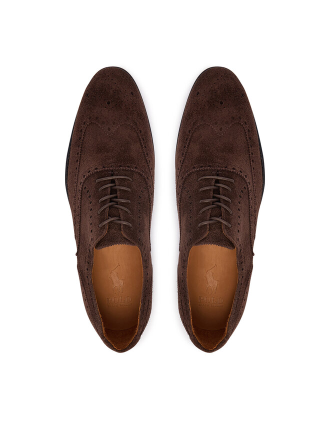 Polo Ralph Lauren Halbschuhe Polo Ralph Lauren Owen Wingtip 811P15884001 Dunkelbraun